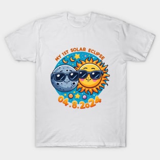 My First Total Solar Eclipse April 8 2024 Toddler Kids T-Shirt